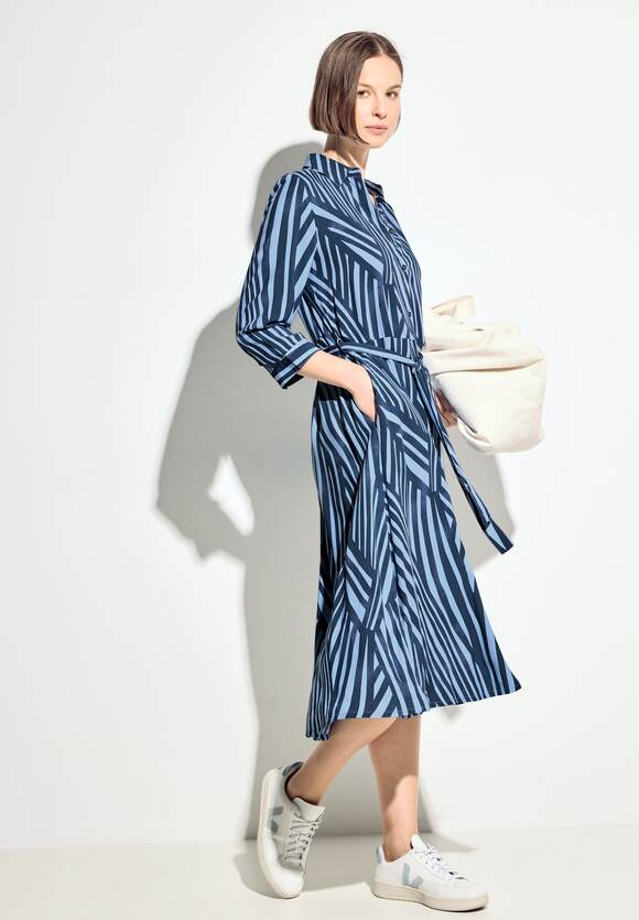 Print Dress - Soft Light Blue