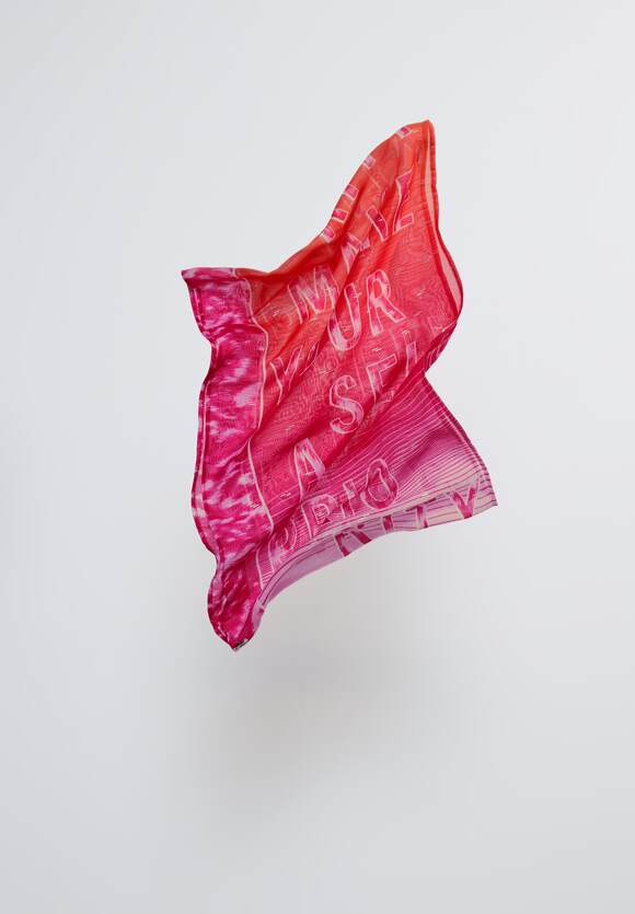 Print And Foil Loop Scarf - Pink Sorbet
