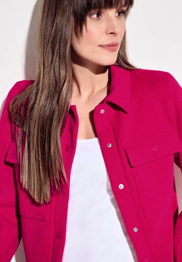 Structured Shirt Jacket - Pink Sorbet