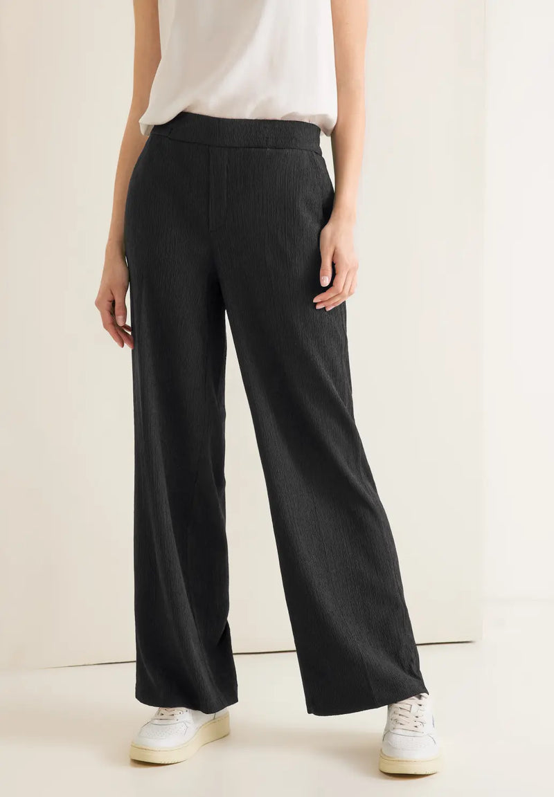 Straight Leg Trouser - Black