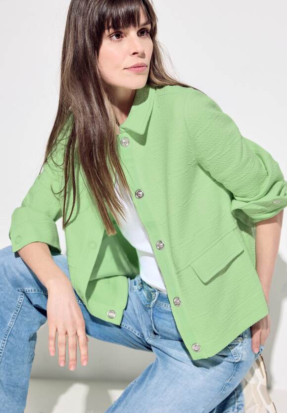 Short Structured Jacket - Matcha Lime
