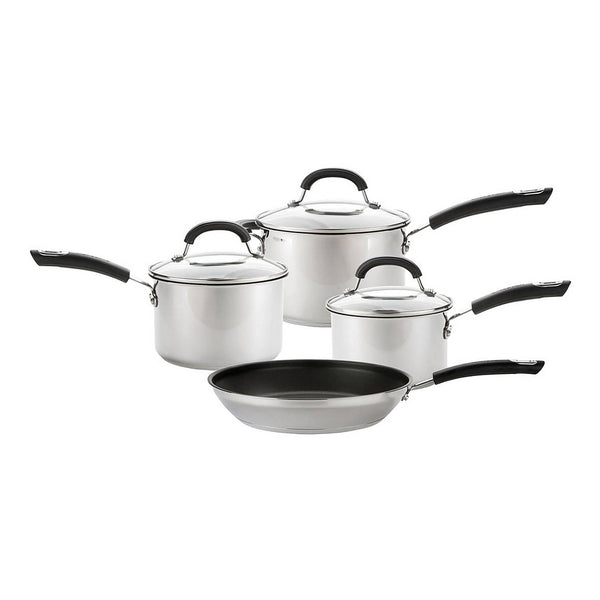 Total 4 Piece Stainless Steel Cookware Set