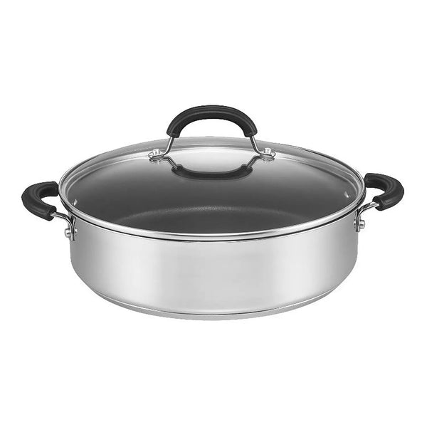 Total Stainless Steel Saute Pan with Lid - 30cm