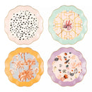 Set Of Four Scalloped Cake Plates