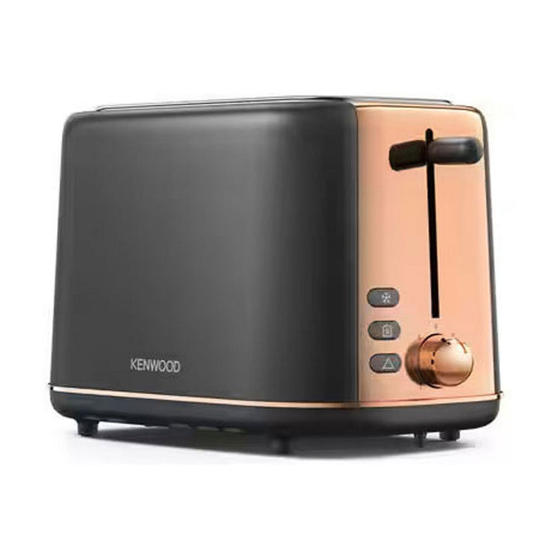Abbey Lux 2 Slice Toaster Dark Grey/Rose Gold