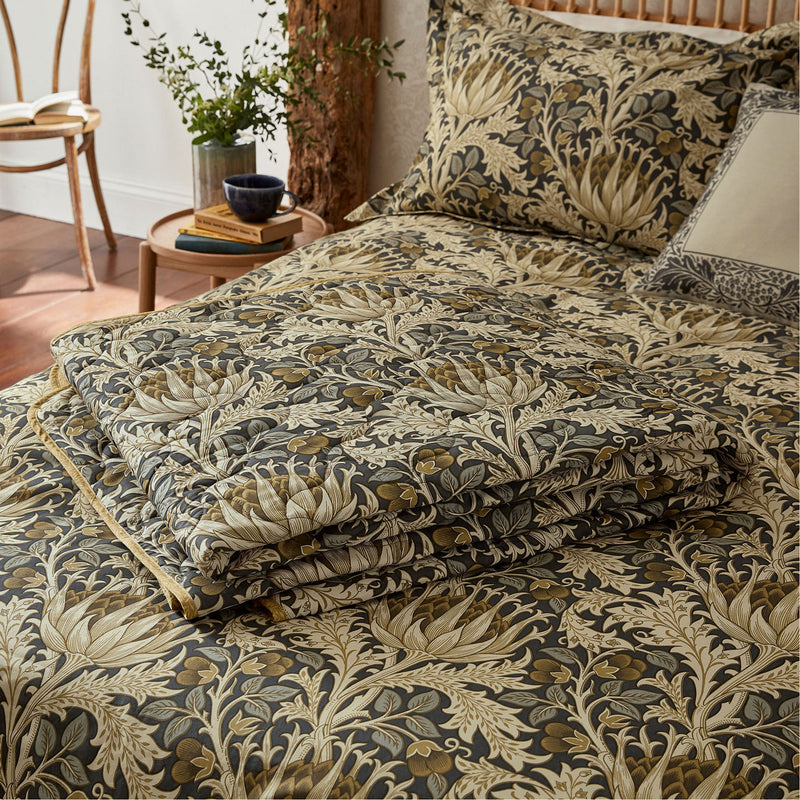 Artichoke Duvet Cover Set - Charcoal