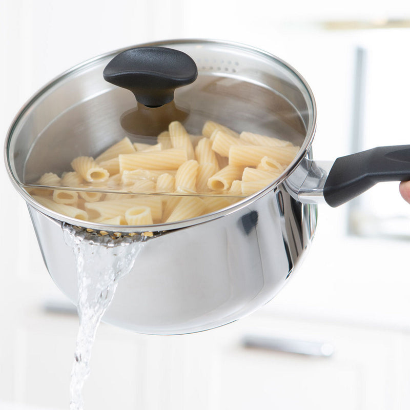 Cook & Strain 3 Piece Saucepan Set