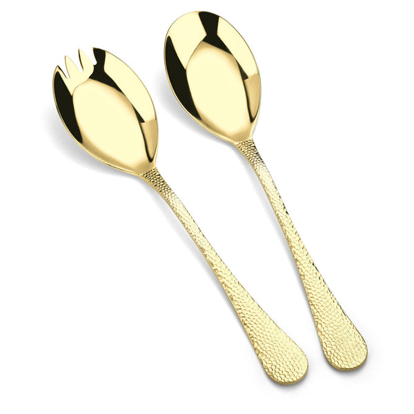 Pair of Salad Servers - Champagne Avalon