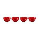 Set of 4 Mini Heart Bowls - Cerise