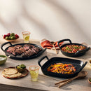 Cast Iron Outdoor Collection Round Skillet 25cm Matte Black  