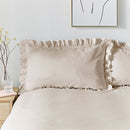 Cassia Frill Duvet Cover Set - Natural