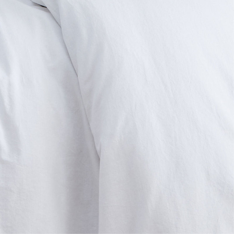 Cassia Frill Duvet Cover Set - White