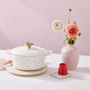 Signature Cast Iron Round Casserole 22cm - Hearts