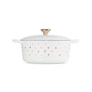 Signature Cast Iron Round Casserole 22cm - Hearts