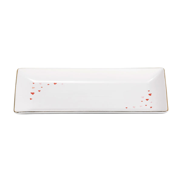 Stoneware L'Amour Heart Tray - 28.5cm