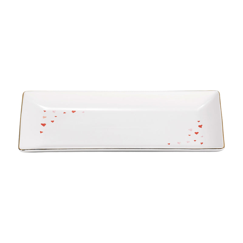 Stoneware L'Amour Heart Tray - 28.5cm