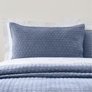 Attica Velvet Pillow Sham Pair - Blue