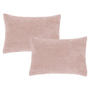 Attica Velvet Pillow Sham Pair - Pink