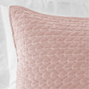 Attica Velvet Pillow Sham Pair - Pink