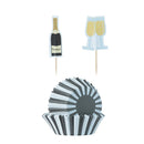 48 Prosecco Cupcake Case and Toppers