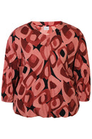 Lexie V-Neck Blouse - Rust