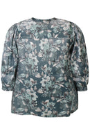 Lucie Floral Blouse - Mint Floral