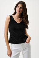 Classic V Neck Cami - Black