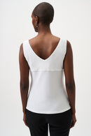 Classic V Neck Cami - Vanilla