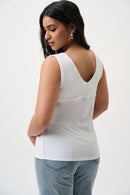 Classic V Neck Cami - Vanilla