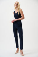 Classic V Neck Cami - Midnight Blue