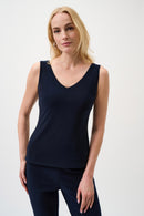 Classic V Neck Cami - Midnight Blue