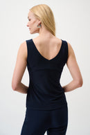 Classic V Neck Cami - Midnight Blue