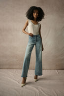 Classic V Neck Cami - Moonstone