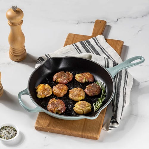 23cm Cast Iron Skillet - Sea Salt