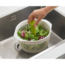 Spindola In-Sink Salad-spinning Colander - White/Green