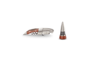 Wooden Waiter's Corkscrew and Stopper Set