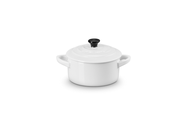 Petite Round Casserole - White