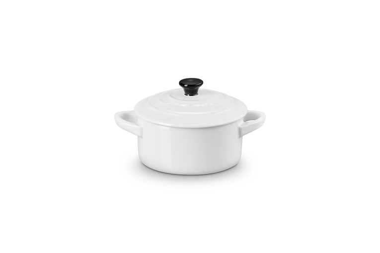 Petite Round Casserole - White