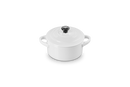 Petite Round Casserole - White