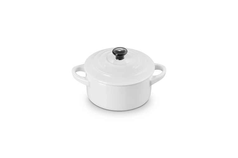 Petite Round Casserole - White