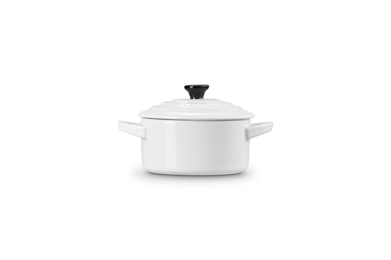 Petite Round Casserole - White