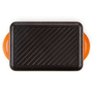 32cm Cast Iron Rectangular Grill - Volcanic