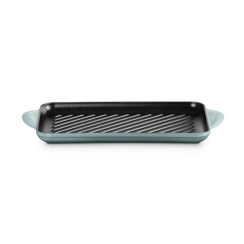 32cm Cast Iron Rectangular Grill - Sea Salt