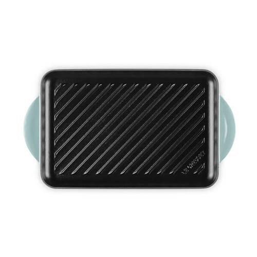 32cm Cast Iron Rectangular Grill - Sea Salt
