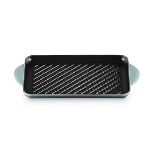 32cm Cast Iron Rectangular Grill - Sea Salt