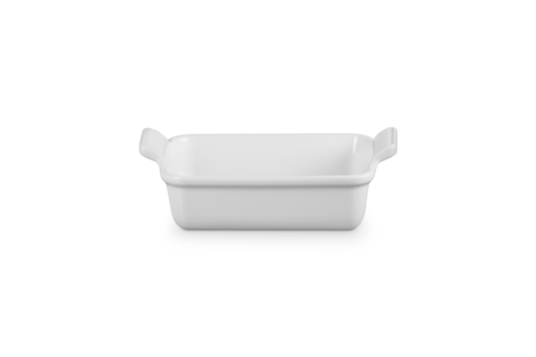 Stoneware Rectangular Dish 26cm - White