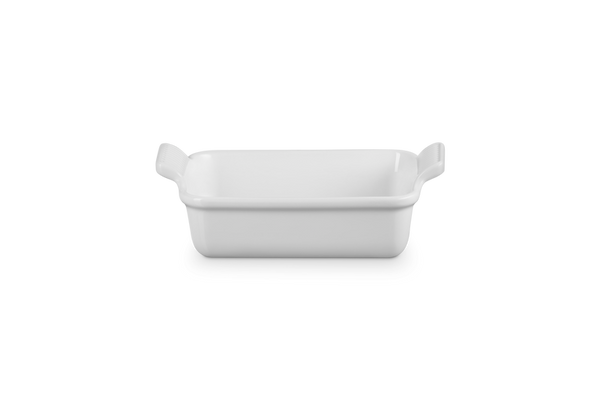 Stoneware Rectangular Dish 19cm - White