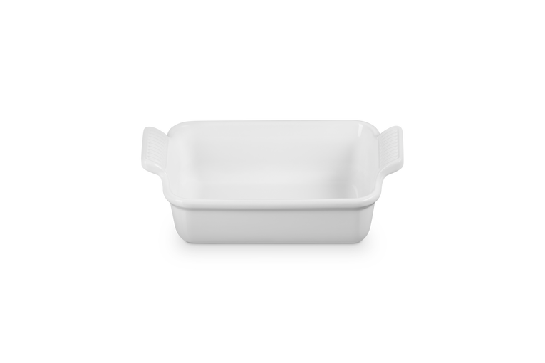 Stoneware Rectangular Dish 26cm - White
