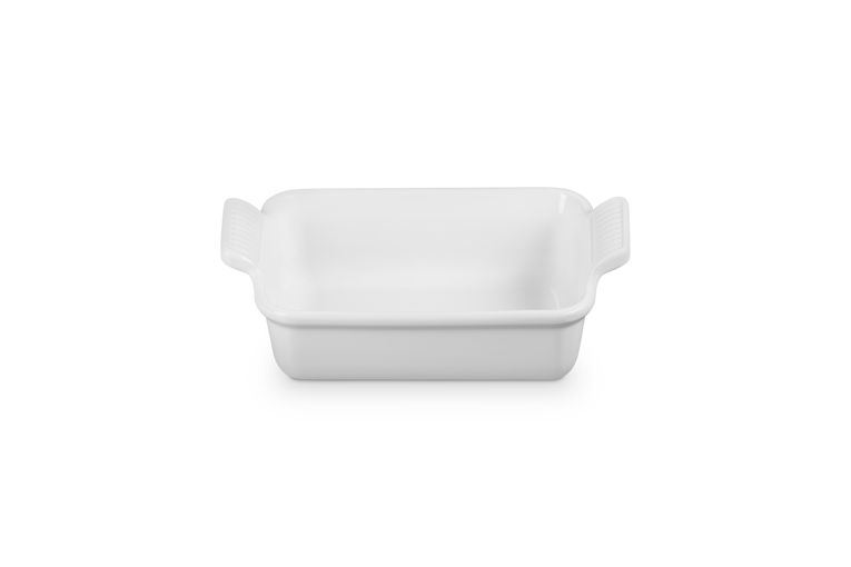 Stoneware Rectangular Dish 19cm - White