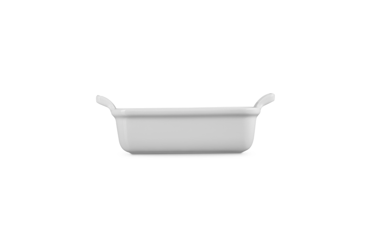 Stoneware Rectangular Dish 19cm - White